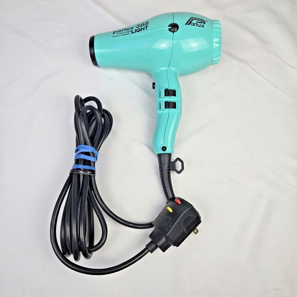 Parlux 385 PowerLight Ionic and Ceramic Hair Dryer - Mint Green Retired Color
